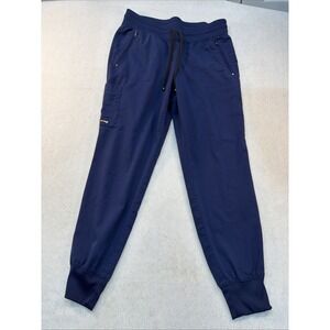 Greys Anatomy Eden Jogger Women‎ Scrub Pants Navy Blue Size Med Spandex Stretch